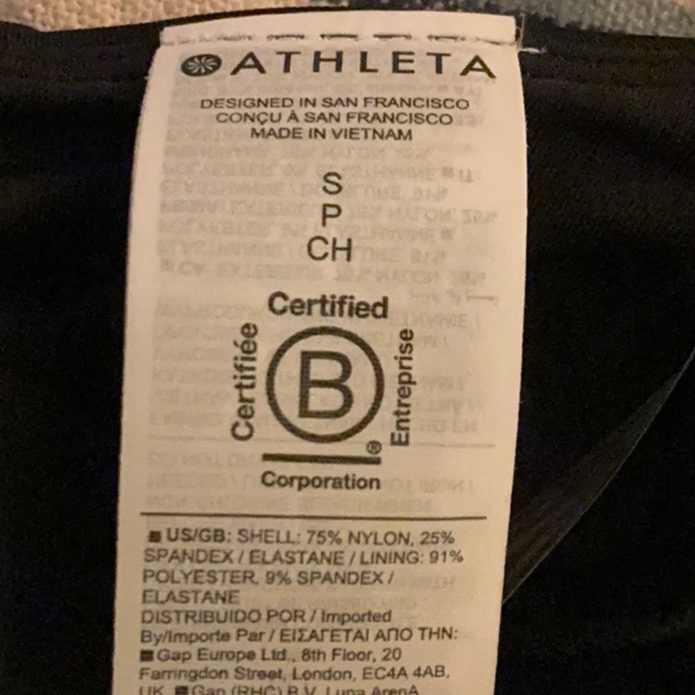 Athleta Crossed Tankini Swim Top, Small - Picture 6 of 6